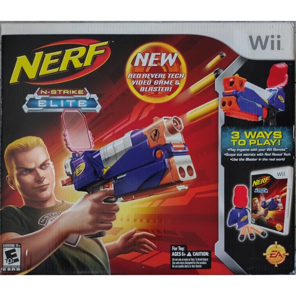 2009 Nerf N-Strike Elite Wii Bundle New in Box. Very Rare. Wii Nerf & Blaster!